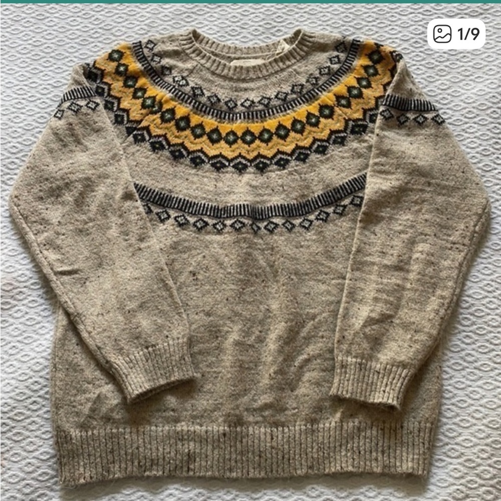 Weatherproof Men's Sweater with Yellow and Black Pattern
